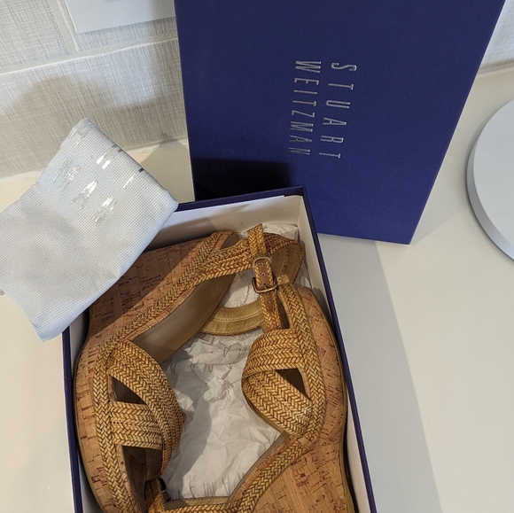 Stuart Weitzman Minx Sandal Wedges - Picture 7 of 9